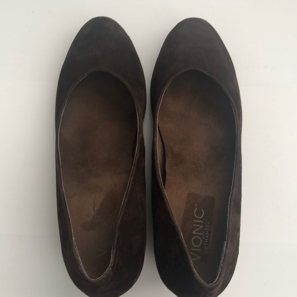 Vionic Antonia othaheel dark brown wedges